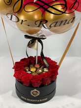 Load image into Gallery viewer, Luxurious Roses and Berries with Personalized Balloon

