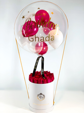 Load image into Gallery viewer, Luxurious Personalized Balloon with Roses
